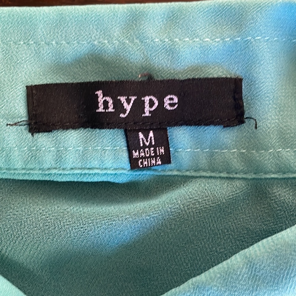 Anthropologie Teal Sheer Tunic - Picture 4 of 4